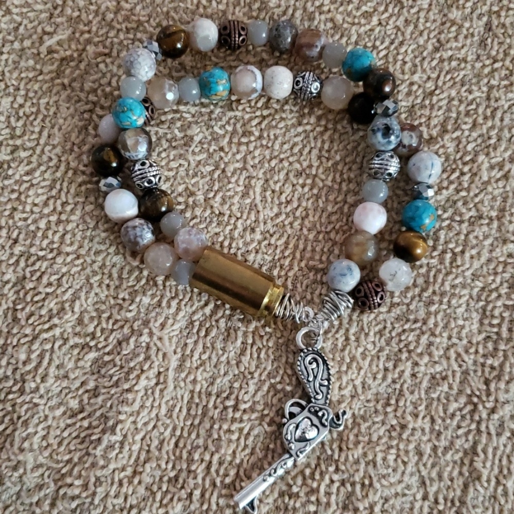 SOLD Bullet bead bracelet (handmade)